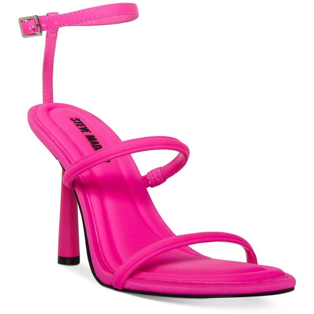 Steve Madden Hot Pink Strappy High Heel Sandal With Flaw. See Pics